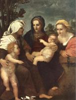 Andrea del Sarto - Madonna and Child with Sts Catherine, Elisabeth and John the